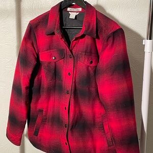Duluth Trading Women's Folklore Flannel Insulated Shirt Jac